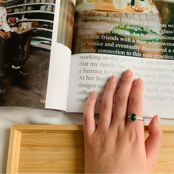 Brand new handmade jade stone ring - Picture 7 of 7
